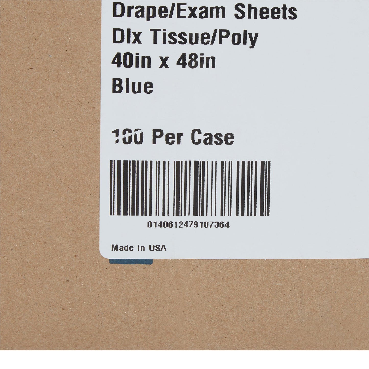 SHEET, DRAPE TISSUE/POLY BLU 40X48