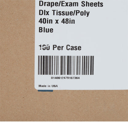 SHEET, DRAPE TISSUE/POLY BLU 40X48