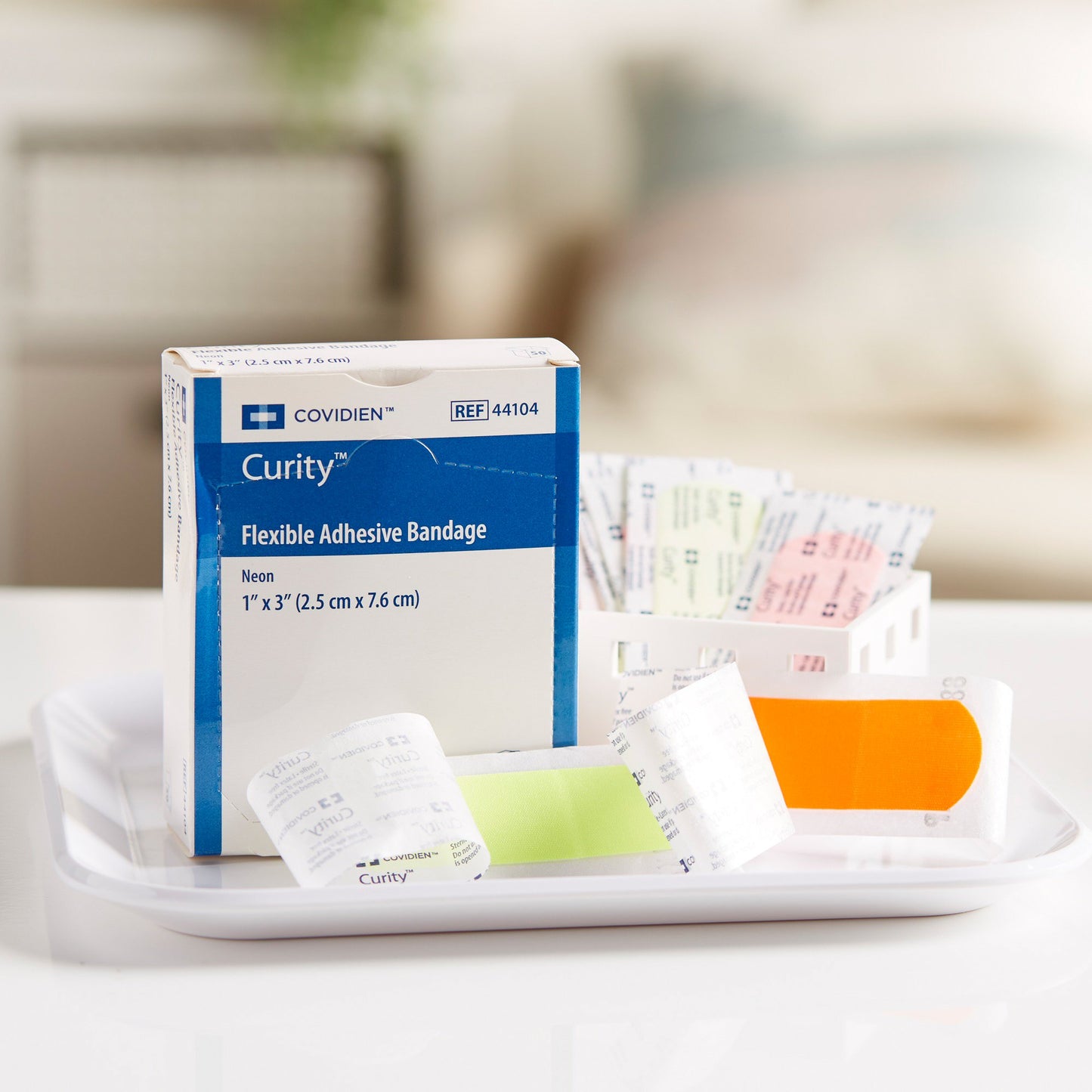BANDAGE, FABRIC FLEX NEON MULTI-COL 1X3