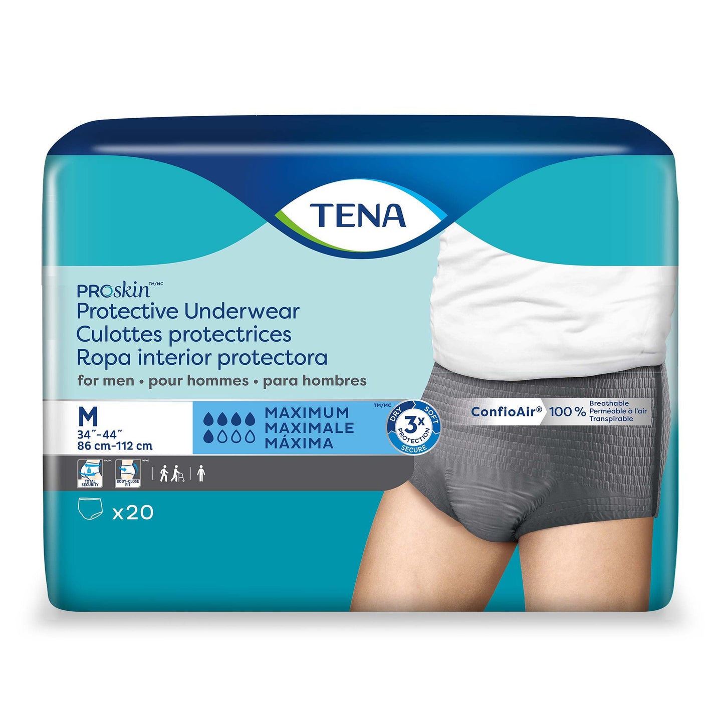 UNDERWEAR, INCONT PROTECTIVE PROSKIN MENS MED