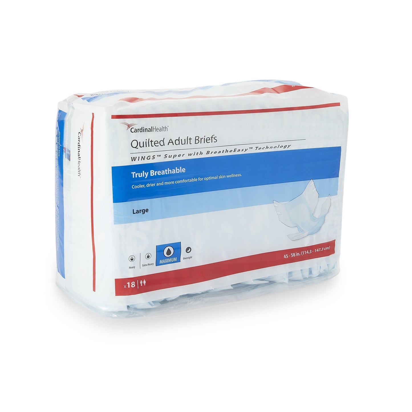BRIEF, WINGS SUPER QUILTED LG