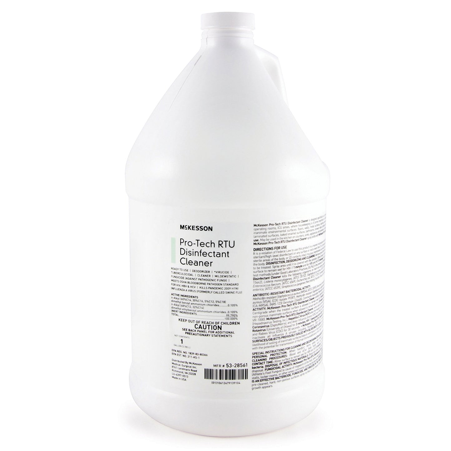 CLEANER/DISINFECTANT, PRO-TECHRTU 1GL LF