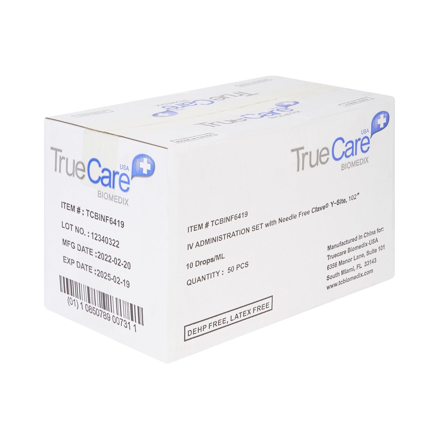 IV PUMP SET, 10DRP 1 NF PORT 102"