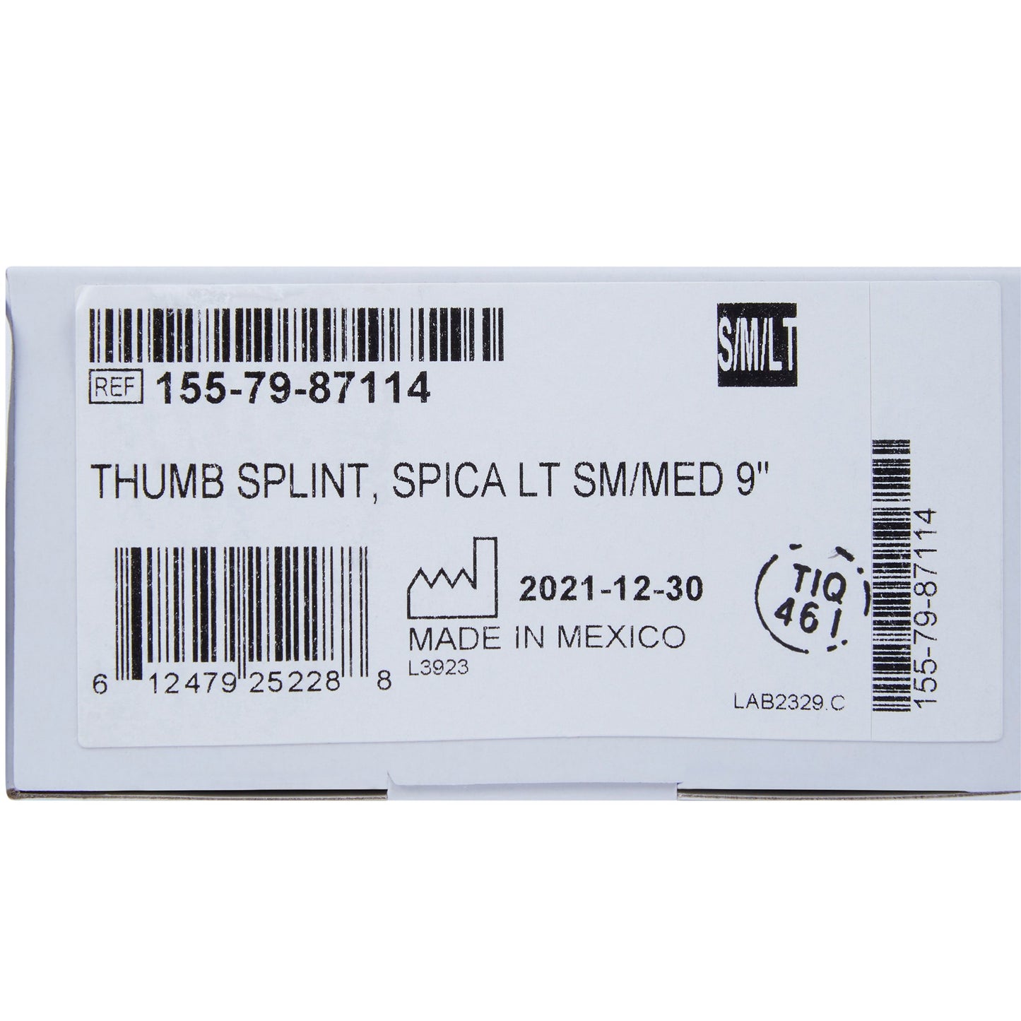 THUMB SPLINT, SPICA LT SM/MED9"