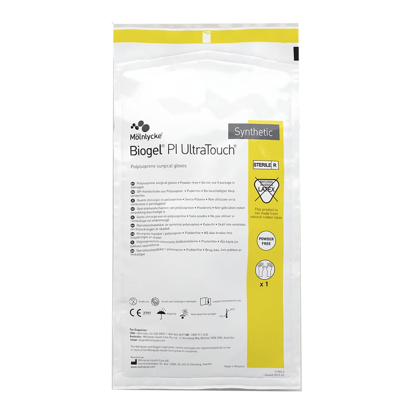 GLOVE, SURG PLYISO 7.0 STR2 SMTH