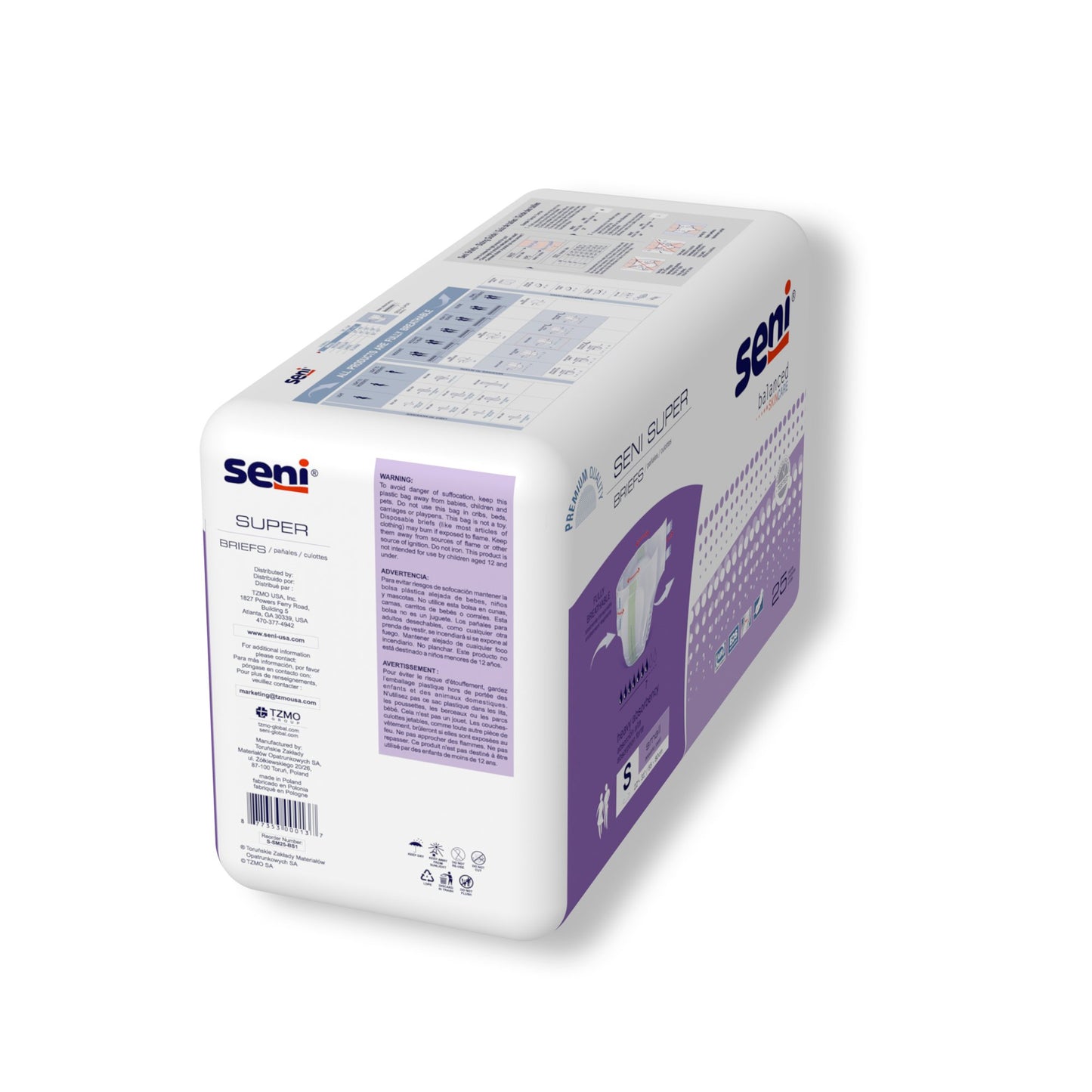 BRIEF, INCONT SENI SUPER SM 22"-31"