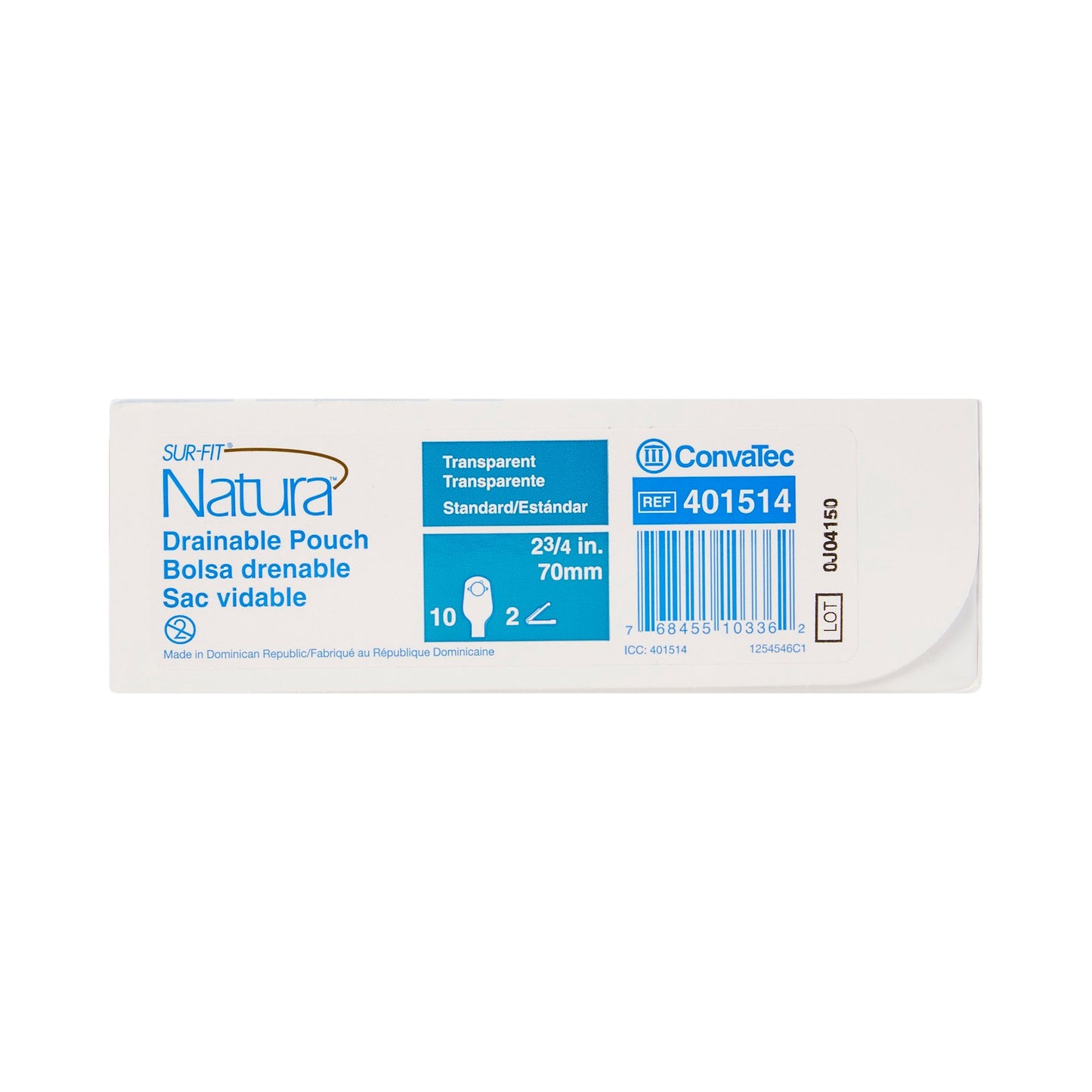 POUCH, DRN 12" TRAN 2 3/4