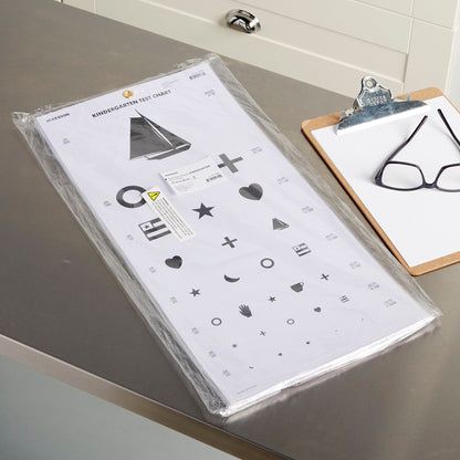 CHART, EYE TEST KINDERGRTN LF20' 22"X11"