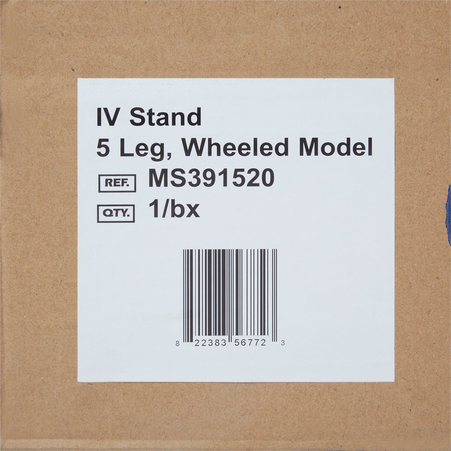 IV POLE, FLOOR DISP 5WHEEL 74"