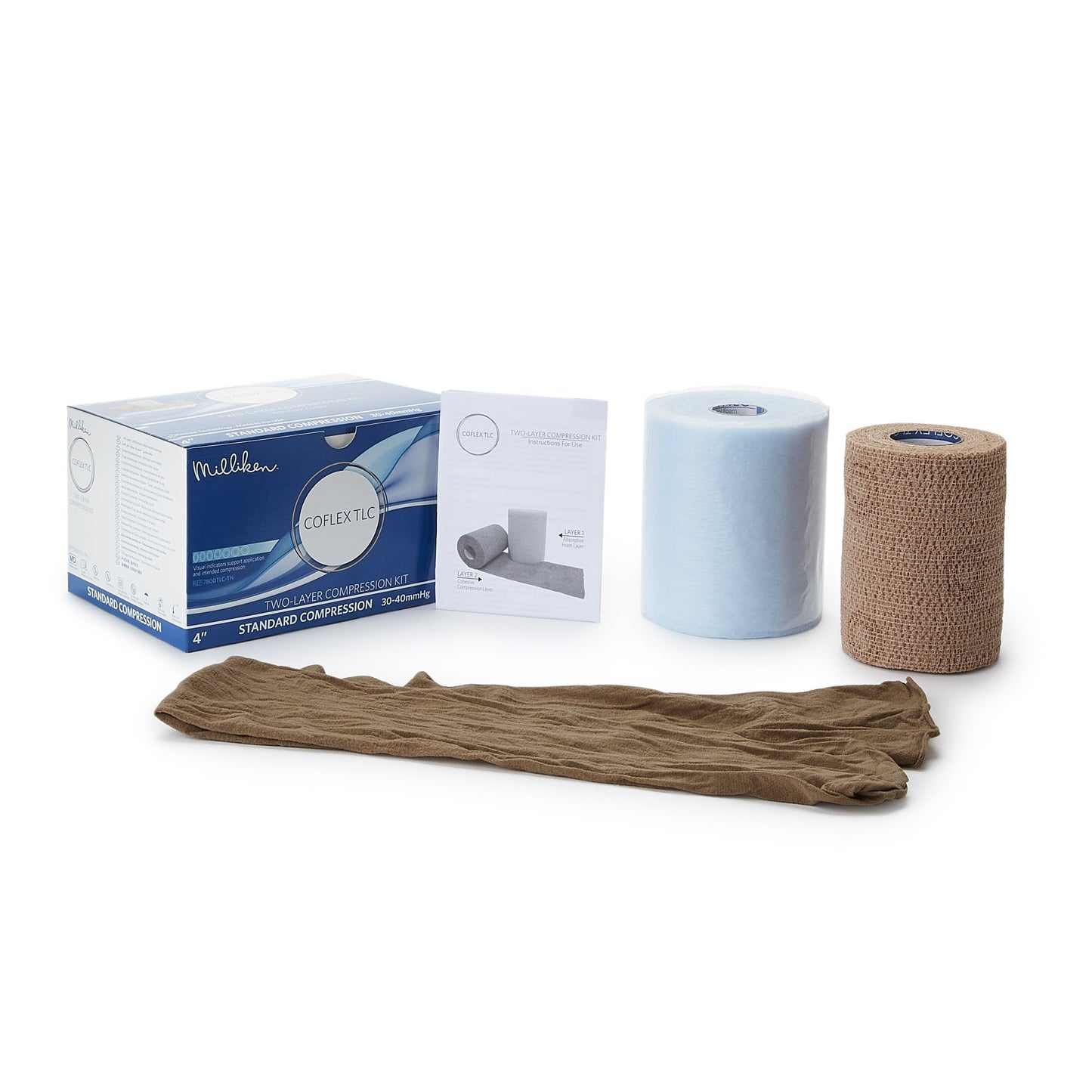 BANDAGE, COMPRSN CO-FLEX TLC 2LAYER TAN 4"