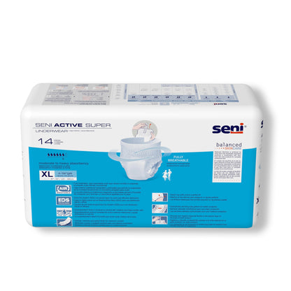 UNDERWEAR, INCONT ACTIVE SUPERXLG 47"-63"