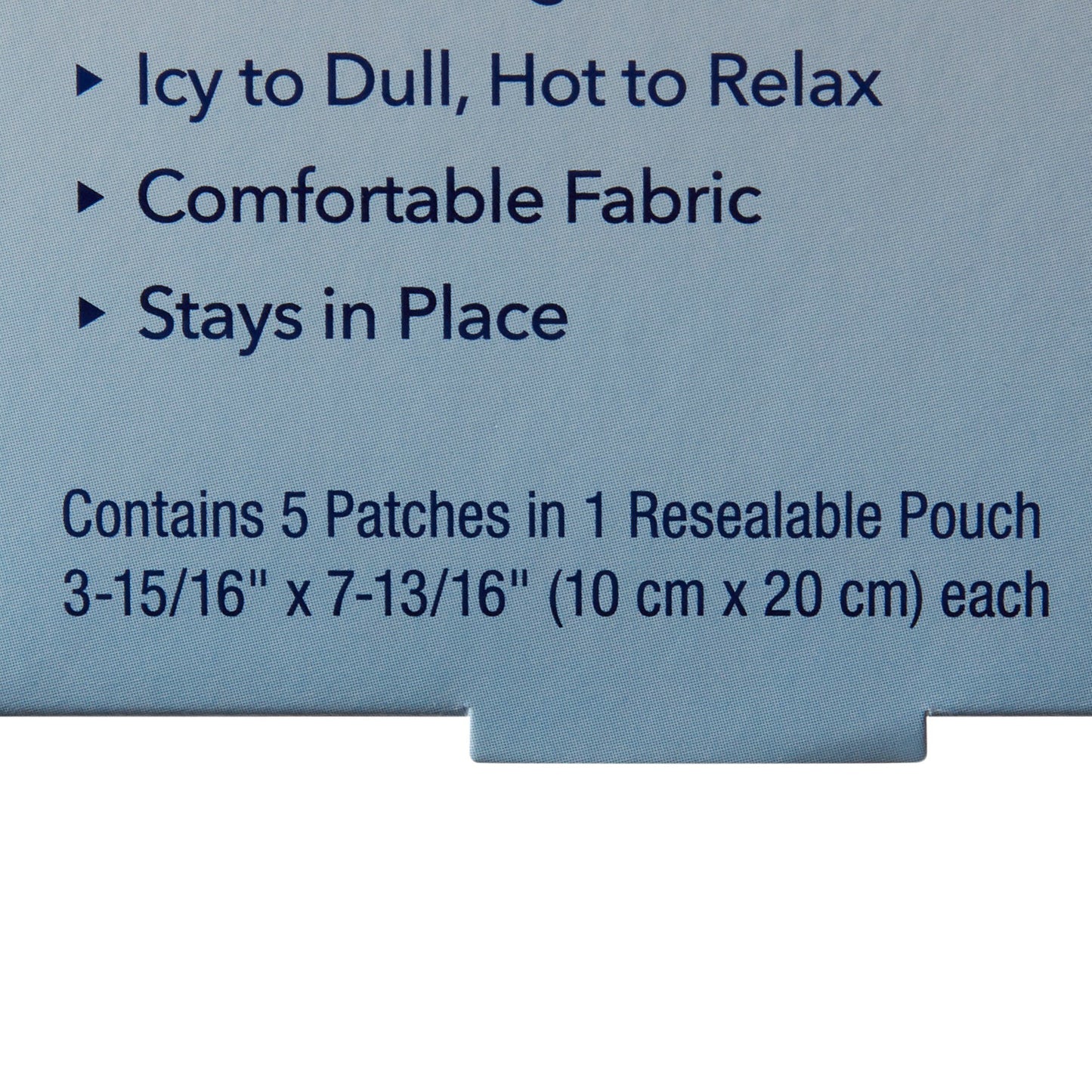 ICY HOT, BACK PATCH