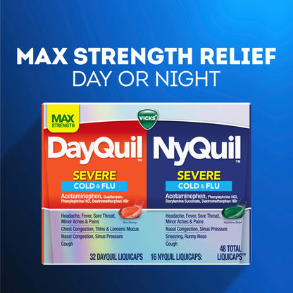 DAYQUIL/NYQUIL, LIQ CAP VICKSSEVERE COLD & FLU