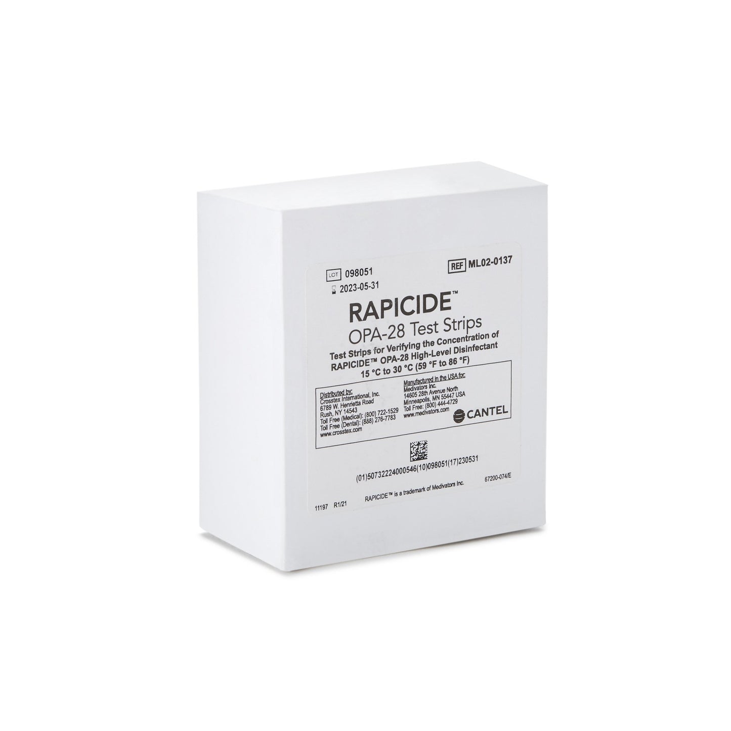 TEST STRIP, CONC LVL F/RAPICIDE OPA 28