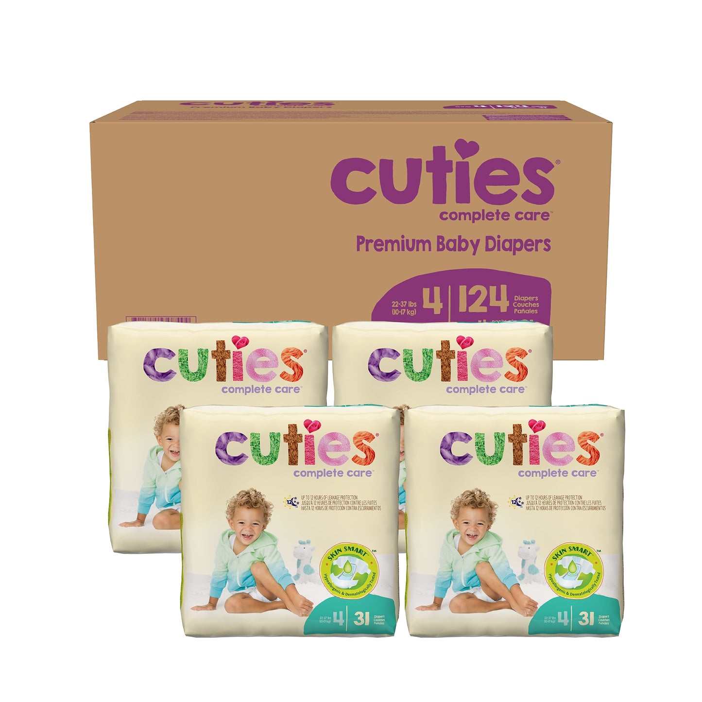 DIAPER, BABY CUTIES SIZE4