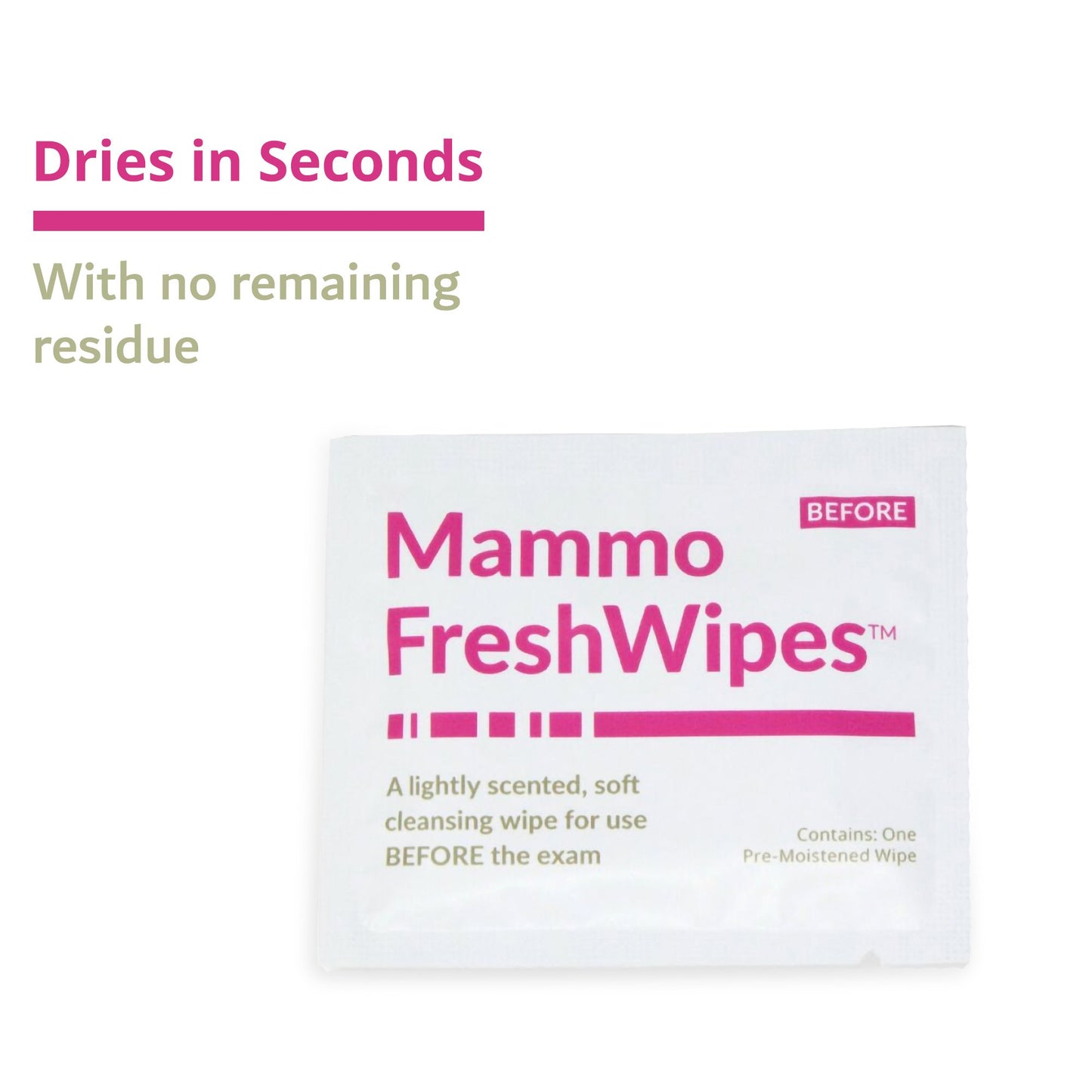 WIPE, WET SKIN MAMMOGRAPHY PATIENT