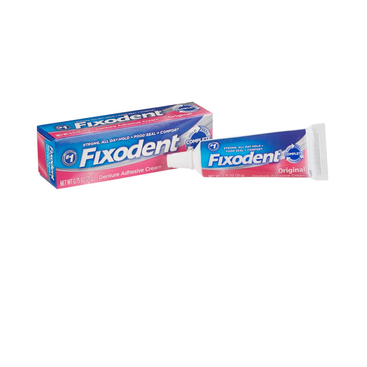 ADHESIVE, DENTURE FIXODENT ORIG CLEAN .75OZ