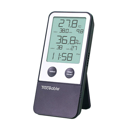 THERMOMETER TRACE DIG COMBOTHERMOM/CLOCK/HUMIDITY MONITOR