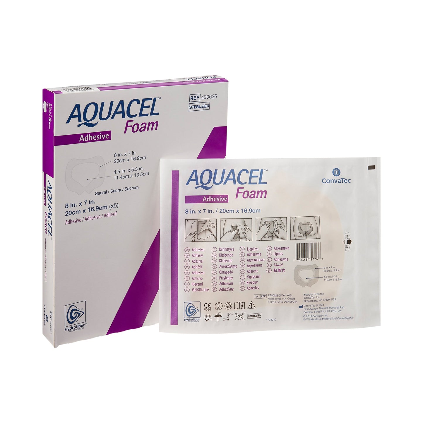 DRESSING, SACRAL AQUACEL ADH FM 8X7"
