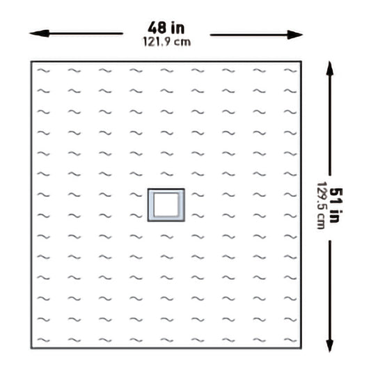 DRAPE, SURGICAL OPHTHALMIC EENT STR 48"X51"