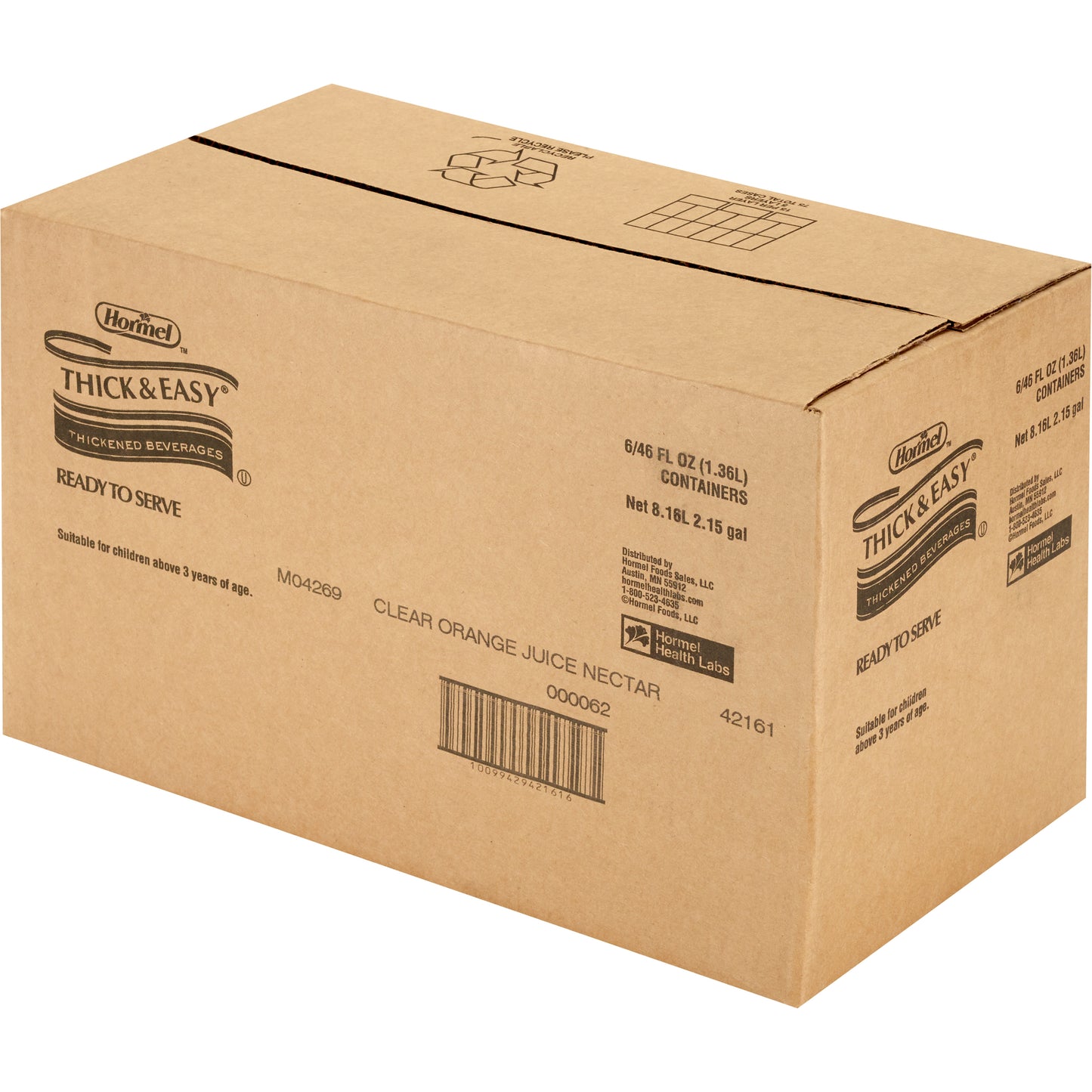 THICK&EASY, THICKENED ORG JUICE NECTAR 48OZ
