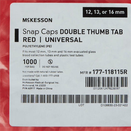 CAP, SNAP UNIV POLY RED