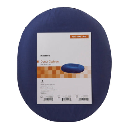 CUSHION, DONUT NAVY BLU 18"