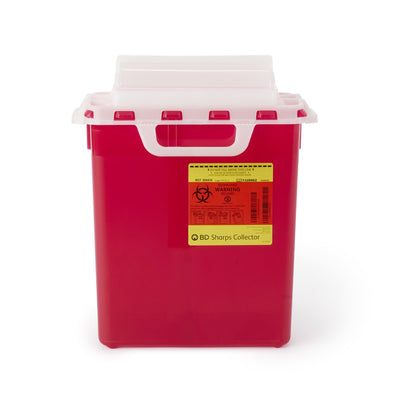 CONTAINER, SHARPS RED 3GL NESTABLE