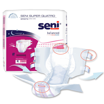 BRIEF, INCONT SENI SUPER QUATRO REG 40"-50"