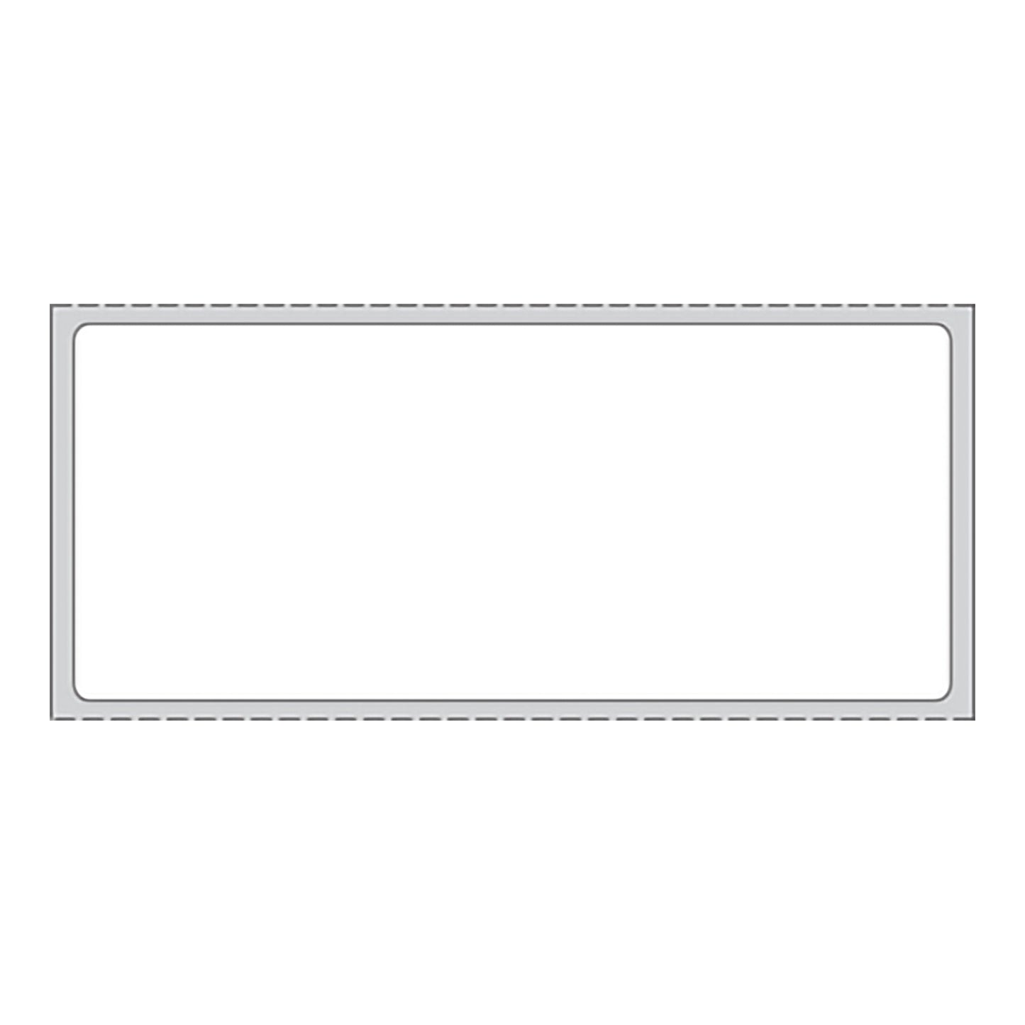 LABEL, THERMAL PAPER CORE 3.5"X1.5" WHT 1"