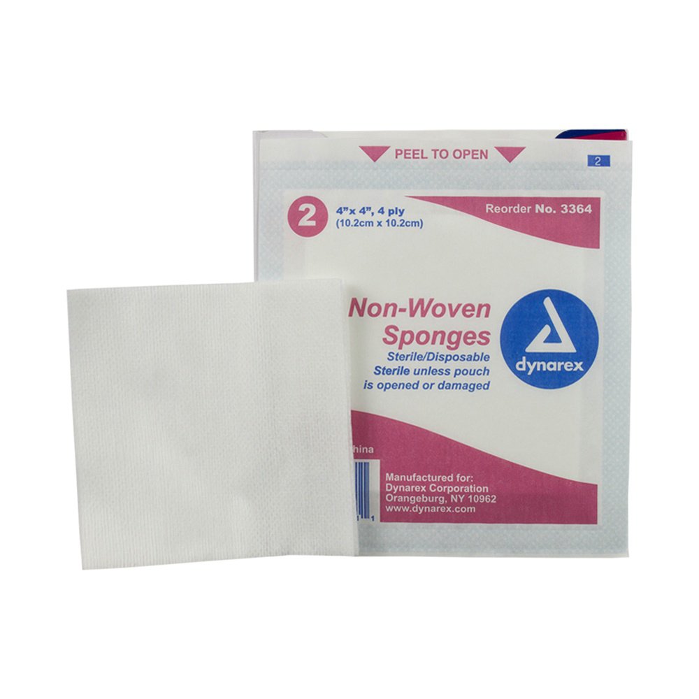 GAUZE, SPONGE STR4PLY 4X4"