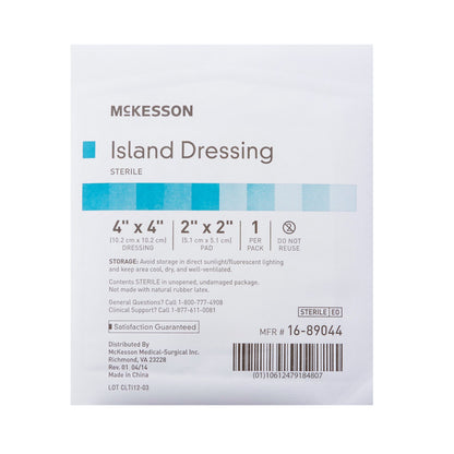 DRESSING, ISLAND BORDER-GAUZESTR LF 4X4"