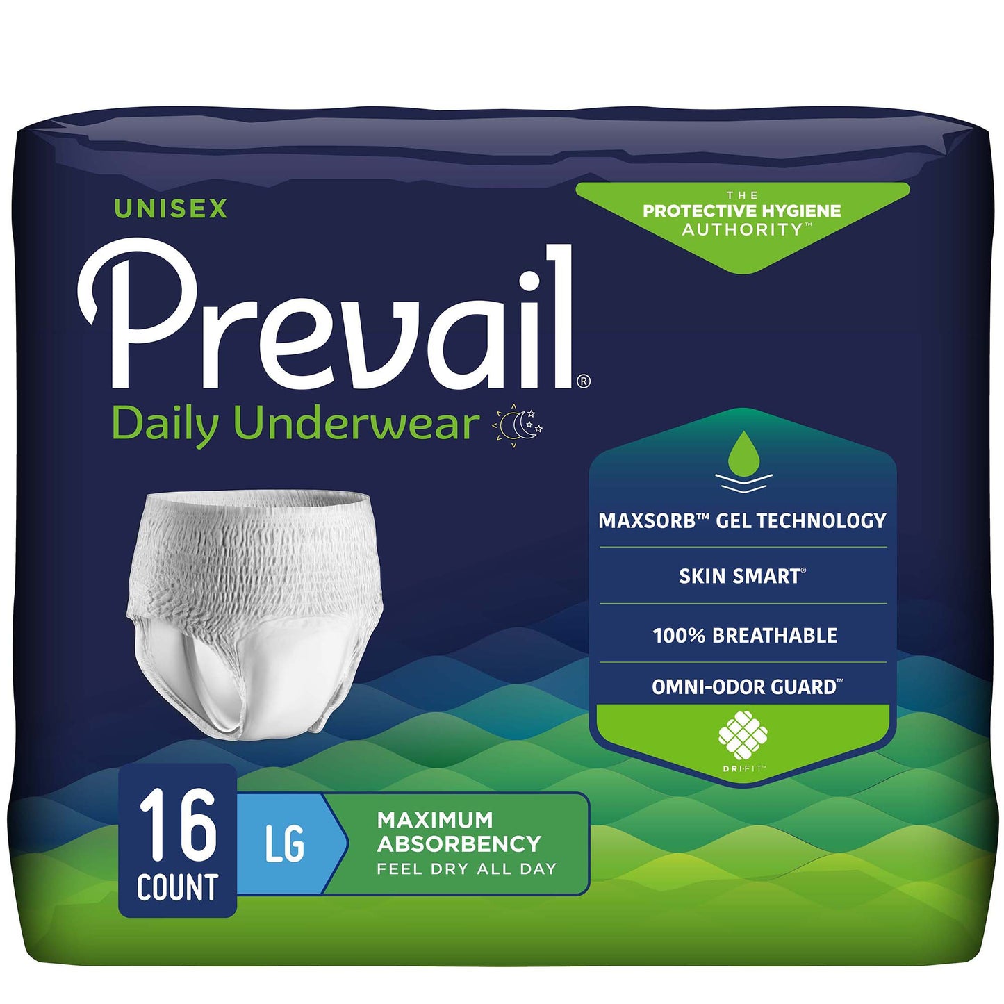 BRIEF, PULL-ON SUPR ABSRB LG