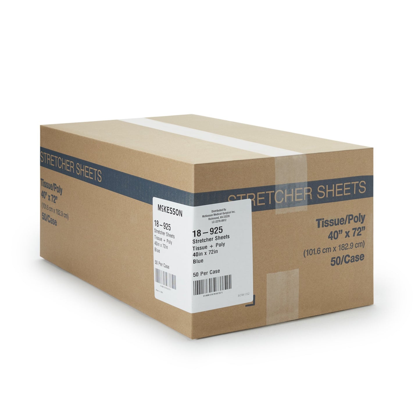 SHEET, STRETCHER 2PLY/POLY BLU40X72
