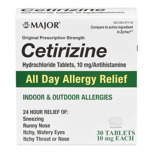 CETIRIZINE HCL, TAB 10MG