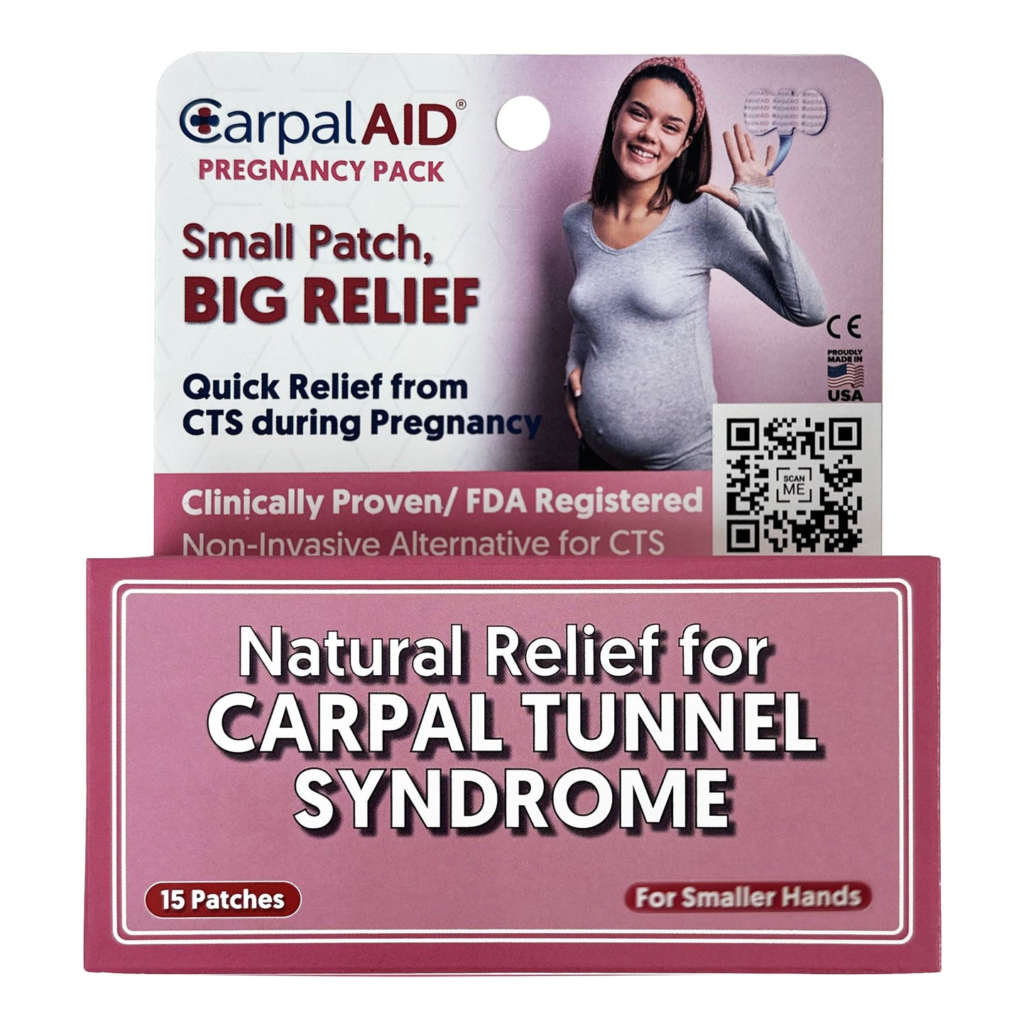 PATCH, HAND CARPAL AID PATCH PREGNANCY PK SM