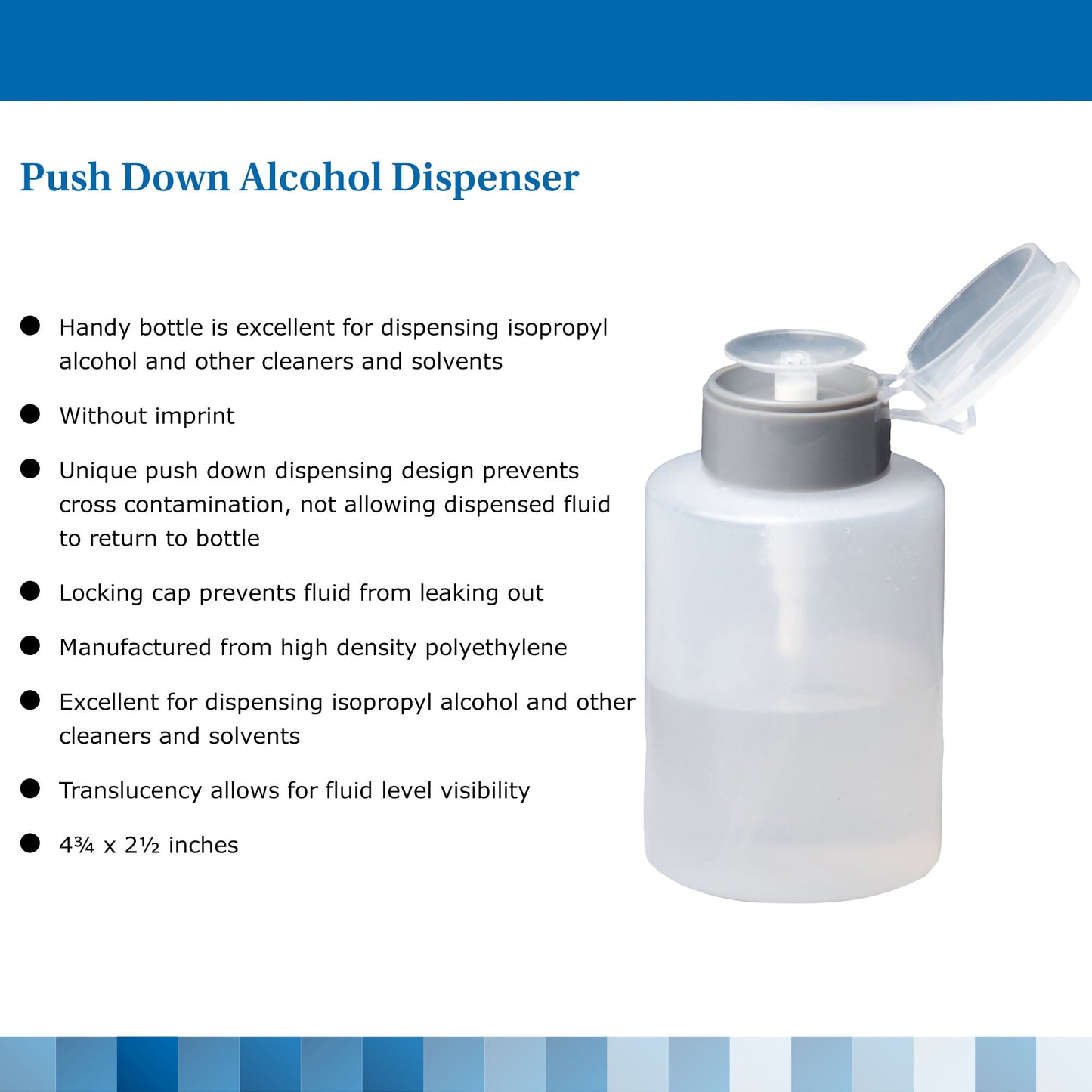 DISPENSER, ALCHL NO IMPRNT TRANSLCNT LF 9OZ