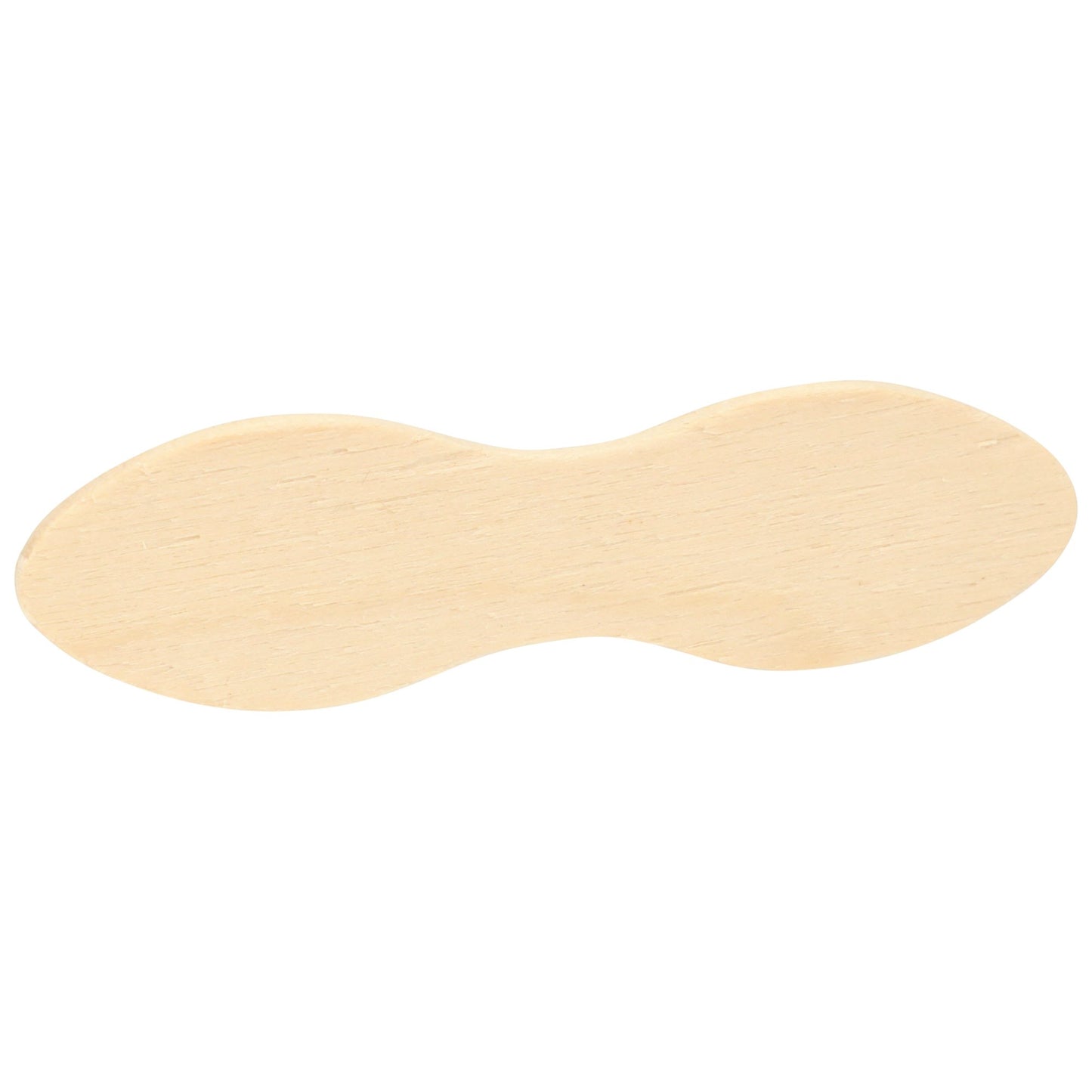SPOON, PLAIN WOOD DBL END 3"