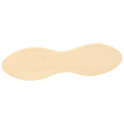 SPOON, PLAIN WOOD DBL END 3"