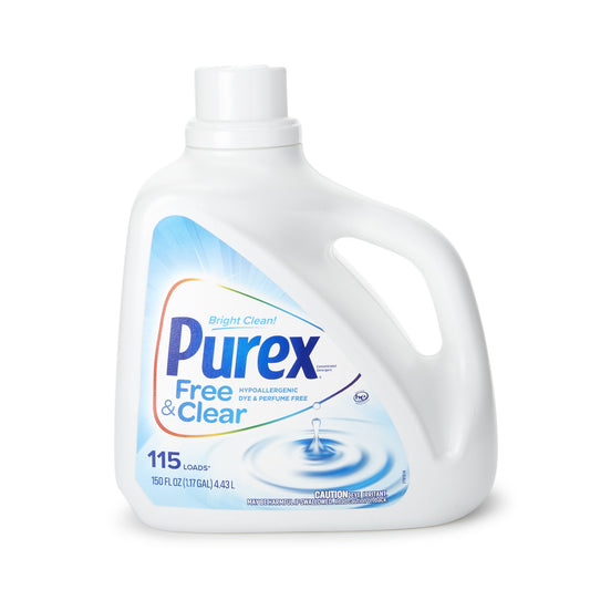 DETERGENT, LAUNDRY PUREX FREE& CLEAR 150OZ BT