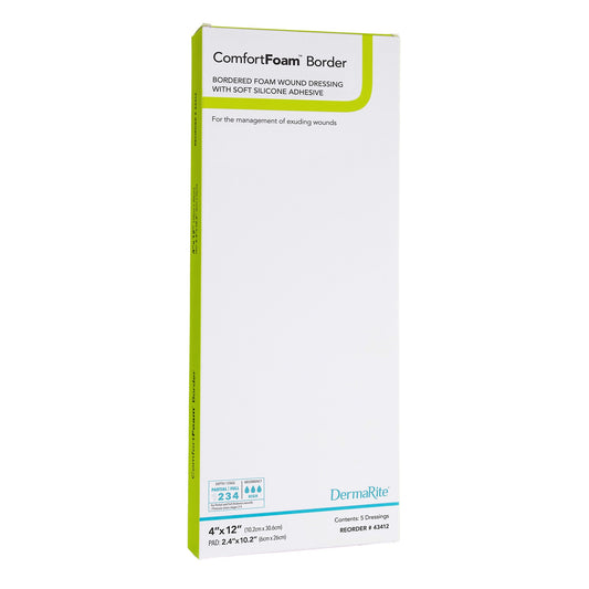 DRESSING, COMFORT FOAM BORDER4"X12"