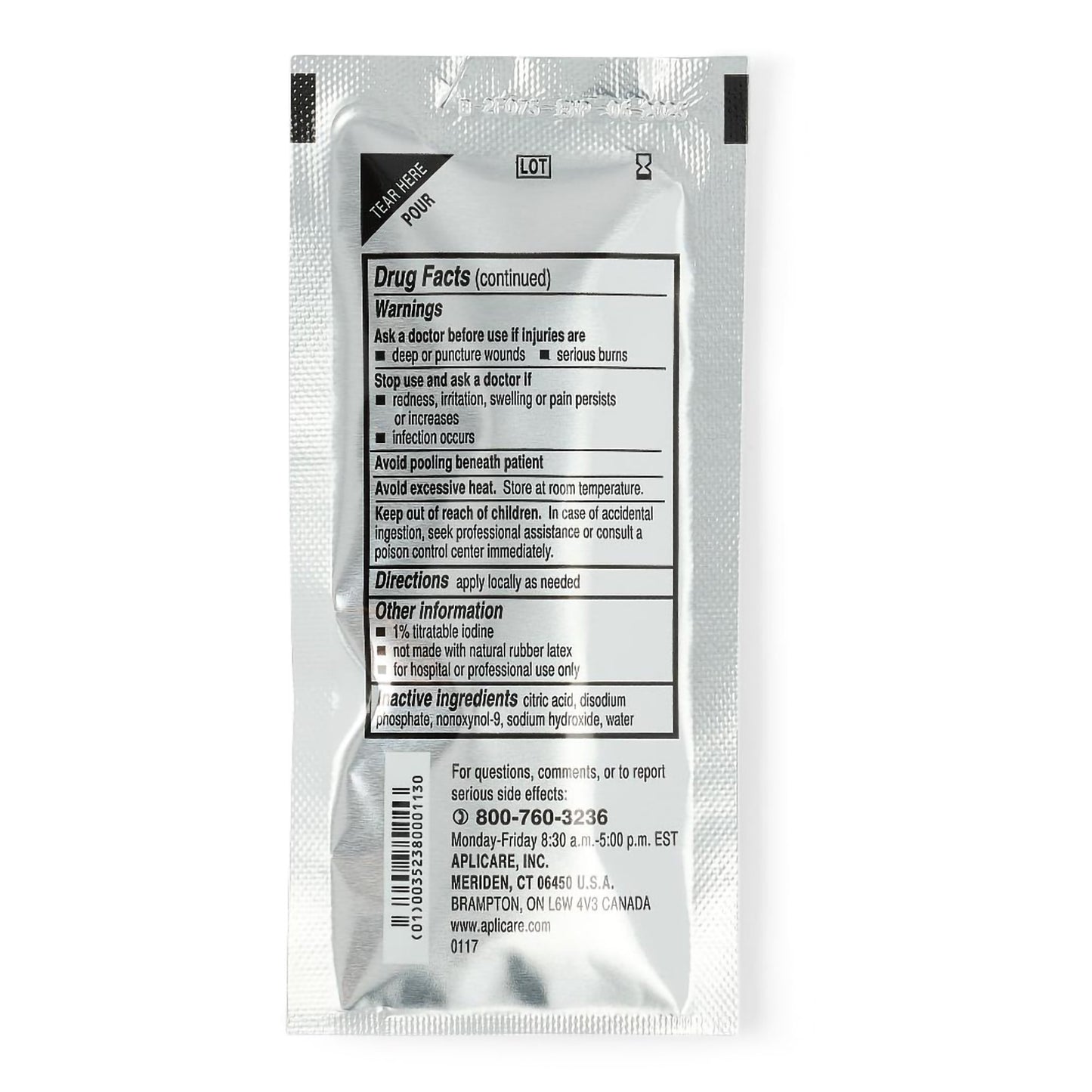SOLUTION, POVIDONE IODINE POUCH