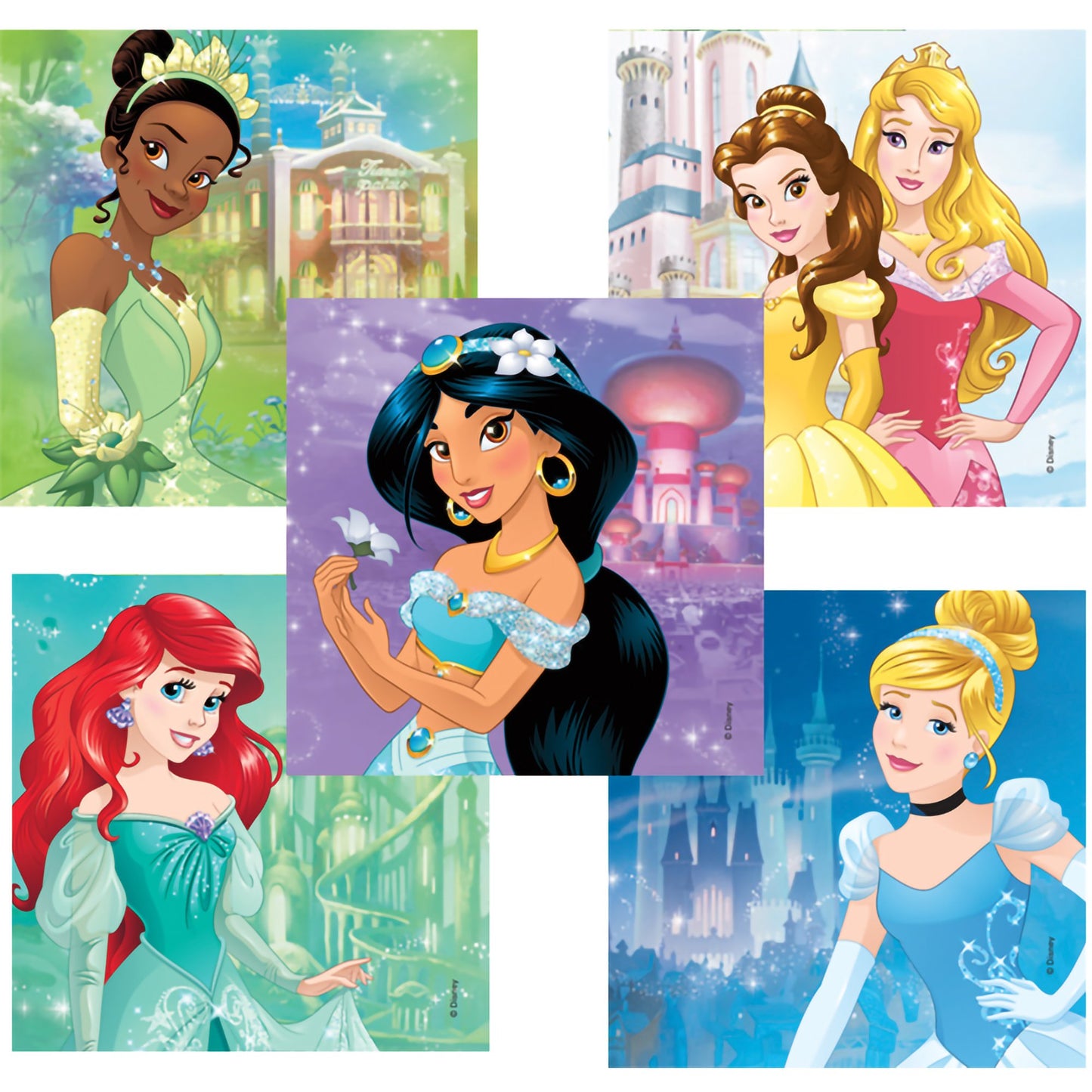STICKERS, DISNEY PRINCESS CASTLES
