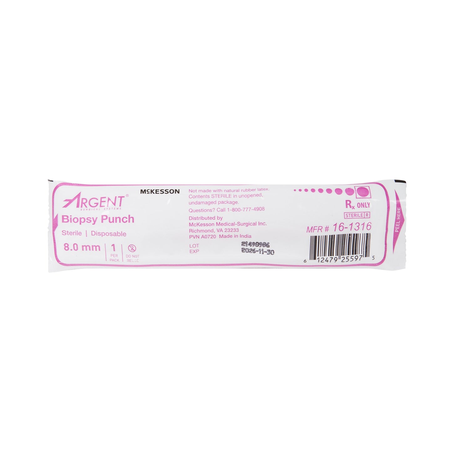 PUNCH, BIOPSY DISP STR 8MM