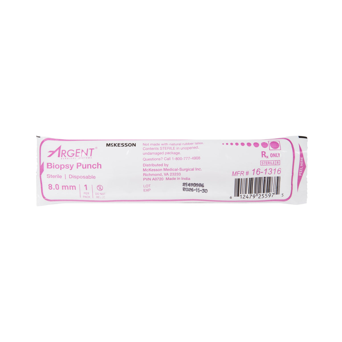 PUNCH, BIOPSY DISP STR 8MM