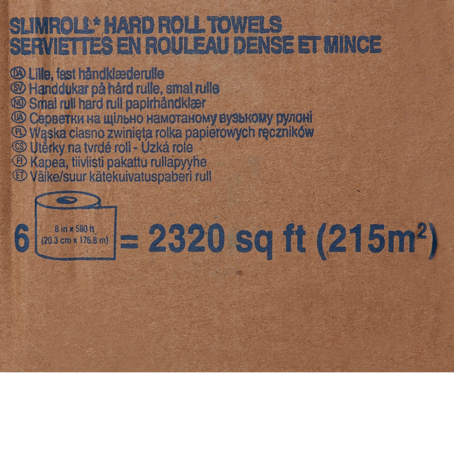 TOWEL, SCOTT SLIMROLL PAPER WHT 8"X580'