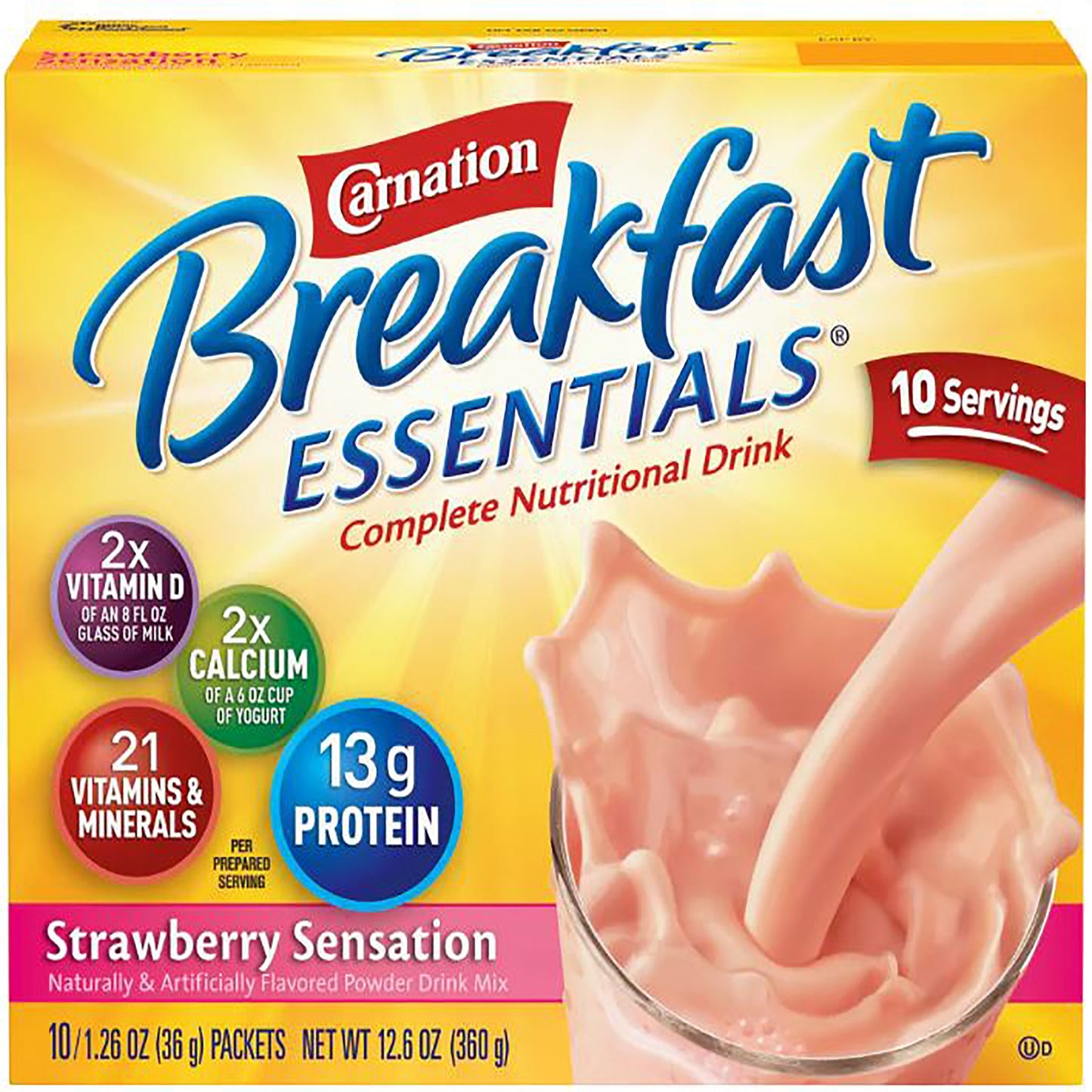 CARNATION INST BRKFST, PDR STRWBRY