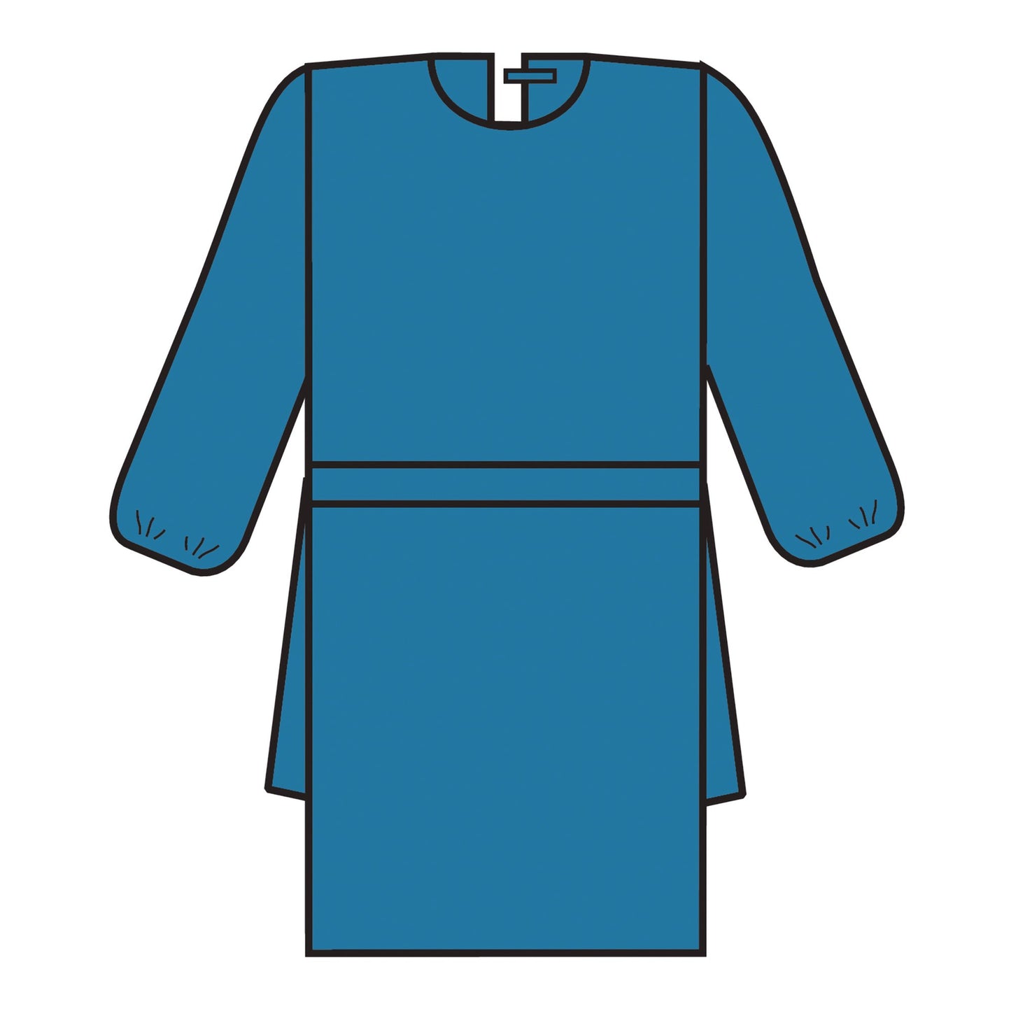GOWN, COVER BLU XLG