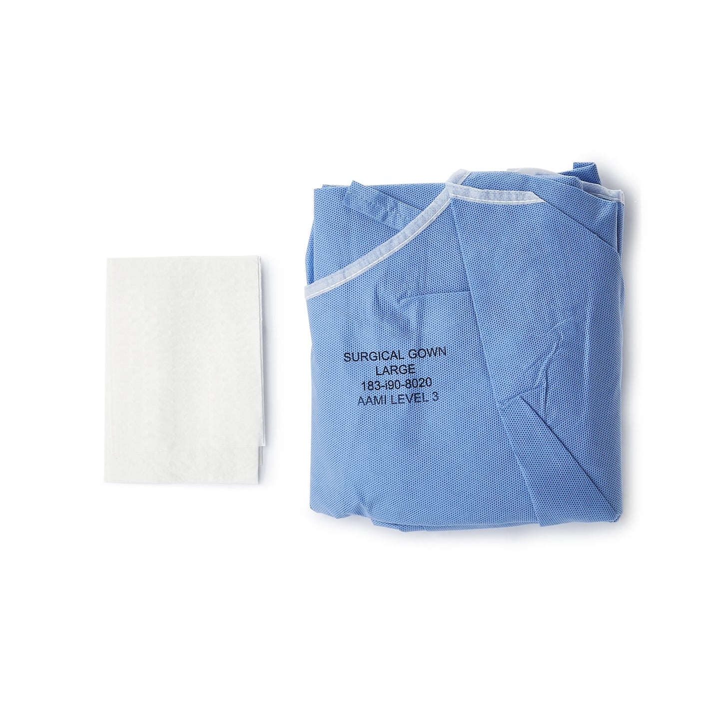 GOWN, SURG N/WOVEN STR N/REINFSET-IN W/TOWEL LG