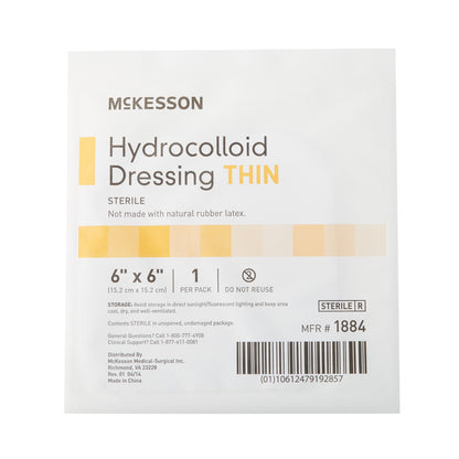 DRESSING, HYDROCOLLOID THIN STR 6"X6"